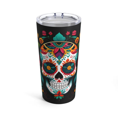 Mexican Sugar Skull Tumbler - The Global Wanderer