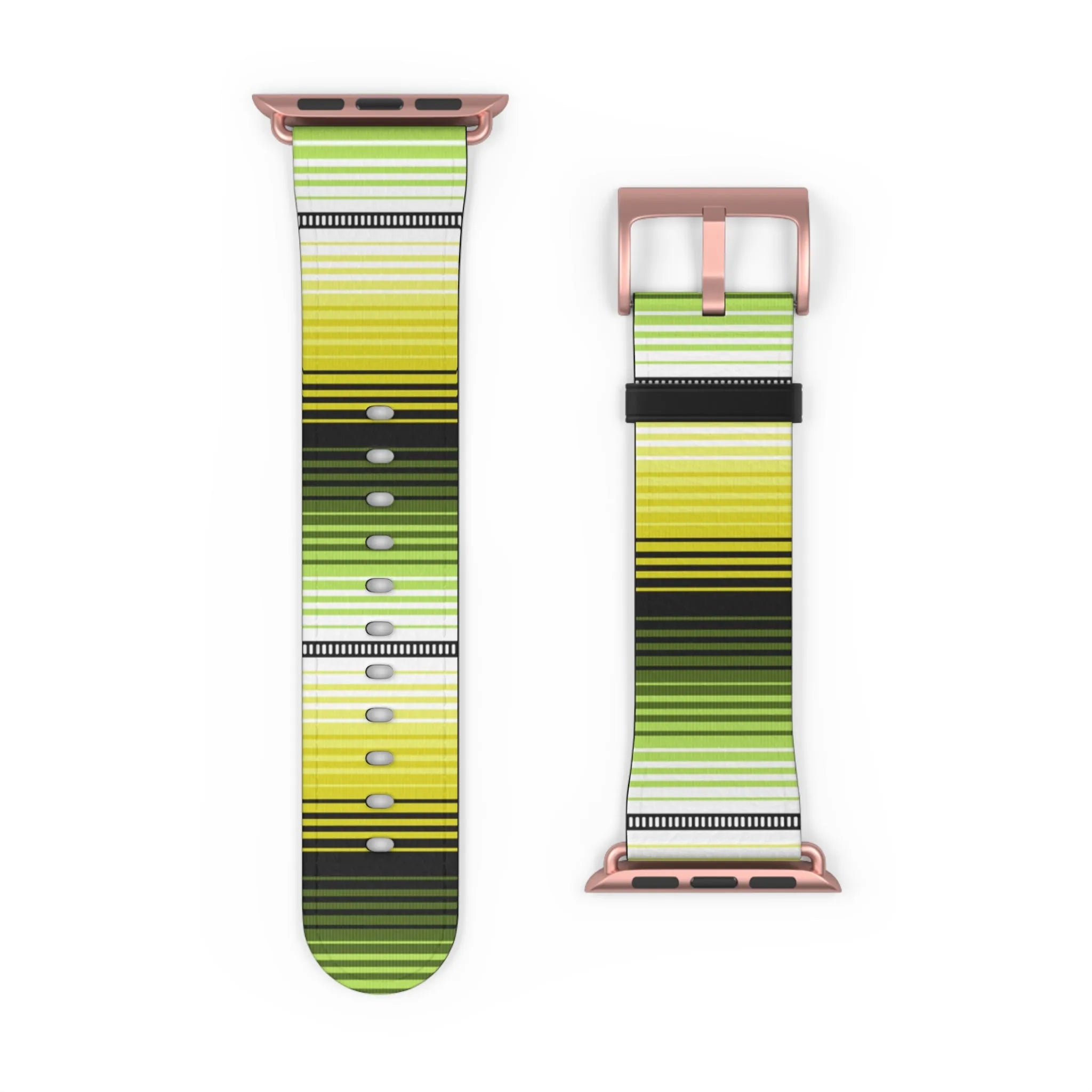 Mexican Yellow-Green Serape Watch Band - The Global Wanderer