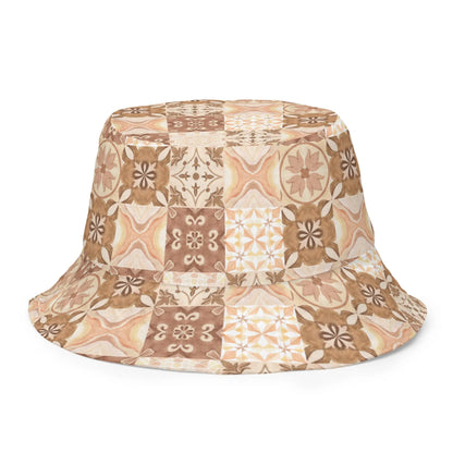 Moroccan Desert Tile Reversible Bucket Hat - The Global Wanderer