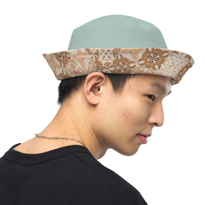 Moroccan Desert Tile Reversible Bucket Hat - The Global Wanderer