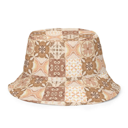 Moroccan Desert Tile Reversible Bucket Hat - The Global Wanderer