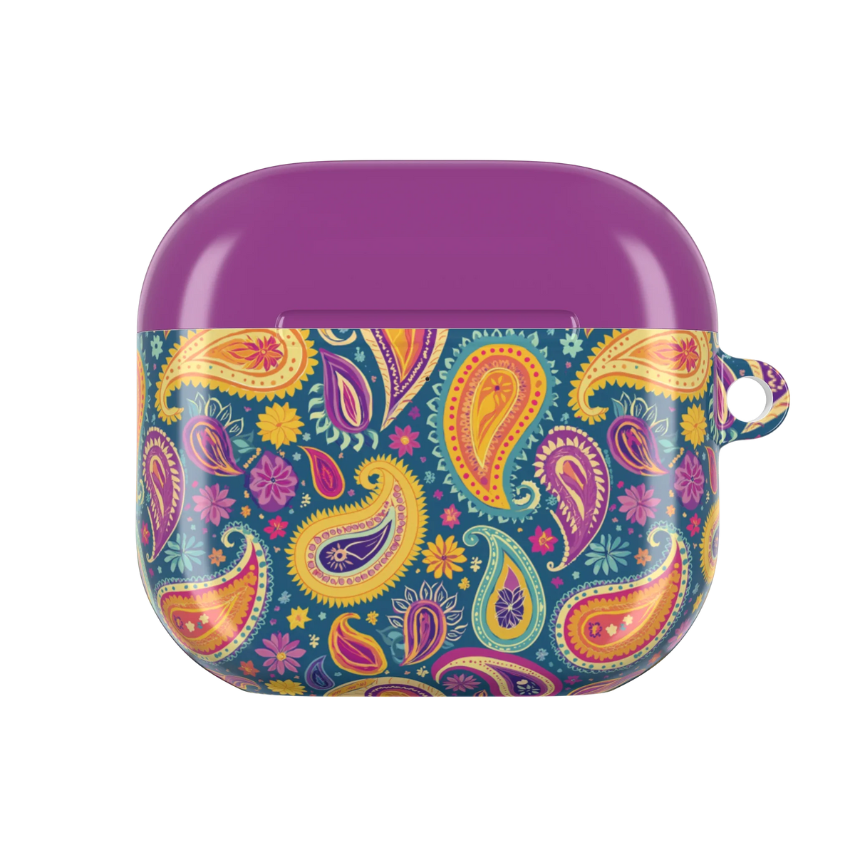 Mumbai Teal Paisley AirPods 4 Case - The Global Wanderer