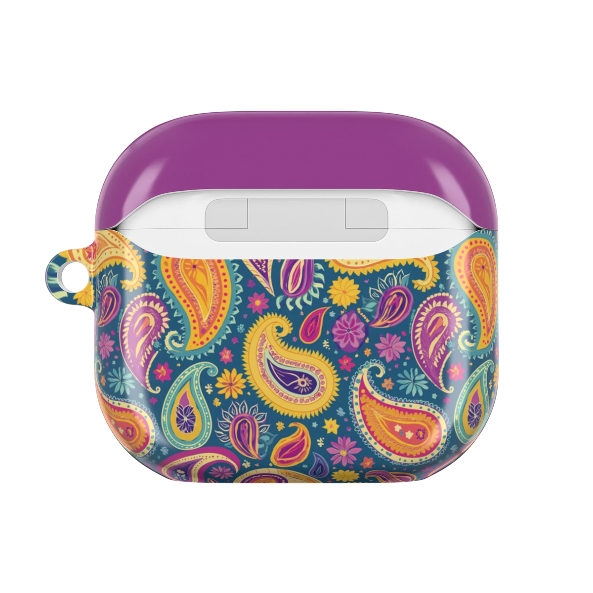 Mumbai Teal Paisley AirPods 4 Case - The Global Wanderer