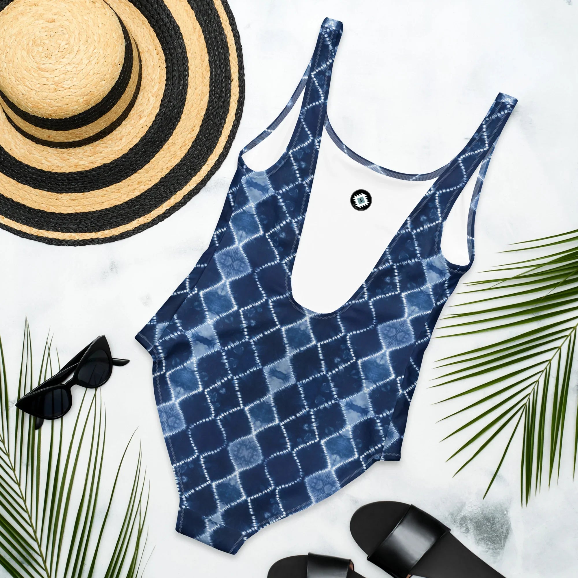 Nara Heritage Shibori One-Piece Swimsuit - The Global Wanderer