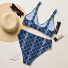 Nara Heritage Shibori Recycled High-Waisted Bikini - The Global Wanderer