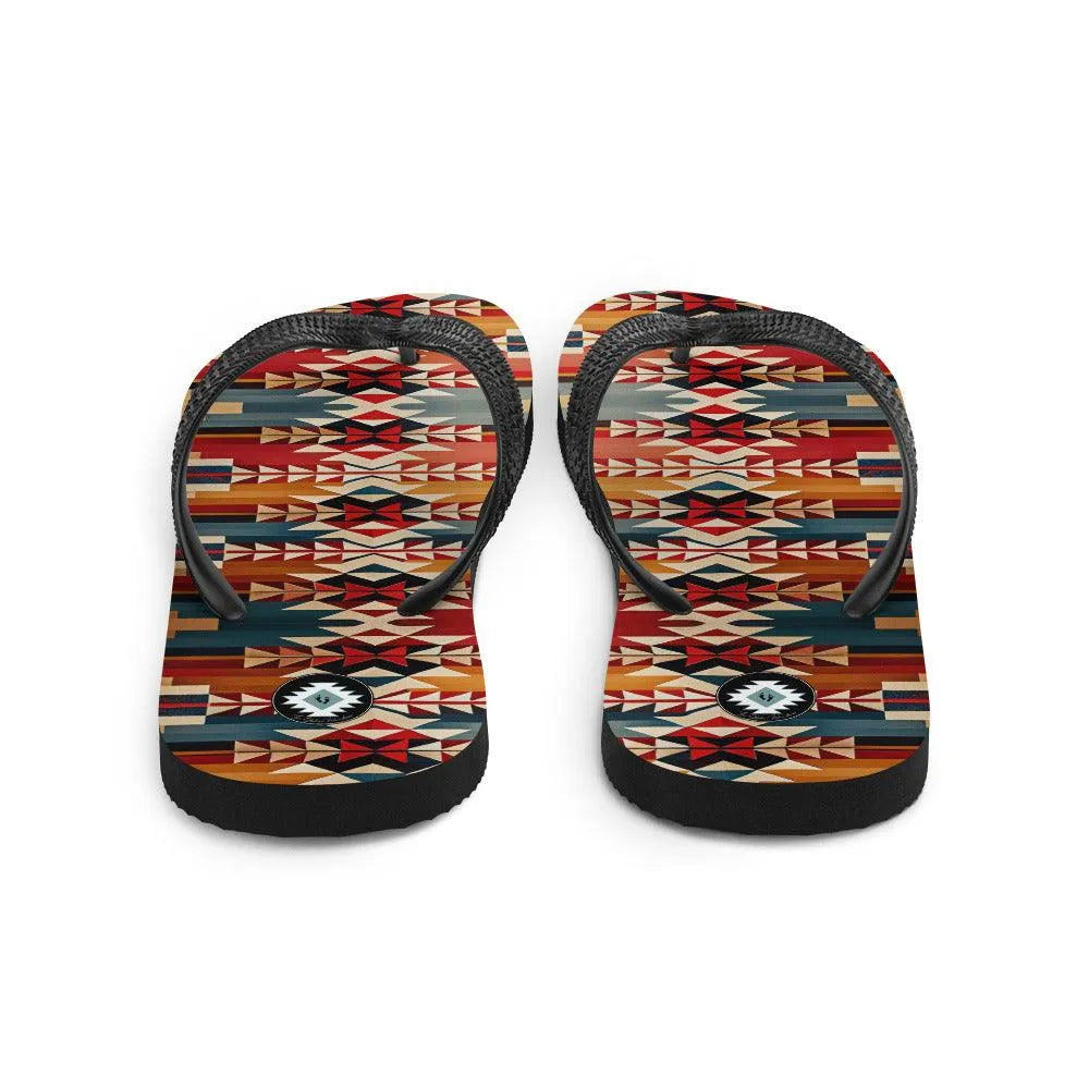 Native American Sunset Flip Flops - The Global Wanderer