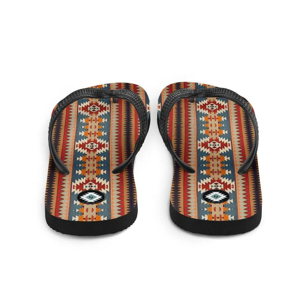 Native American Sunset Flip Flops - The Global Wanderer