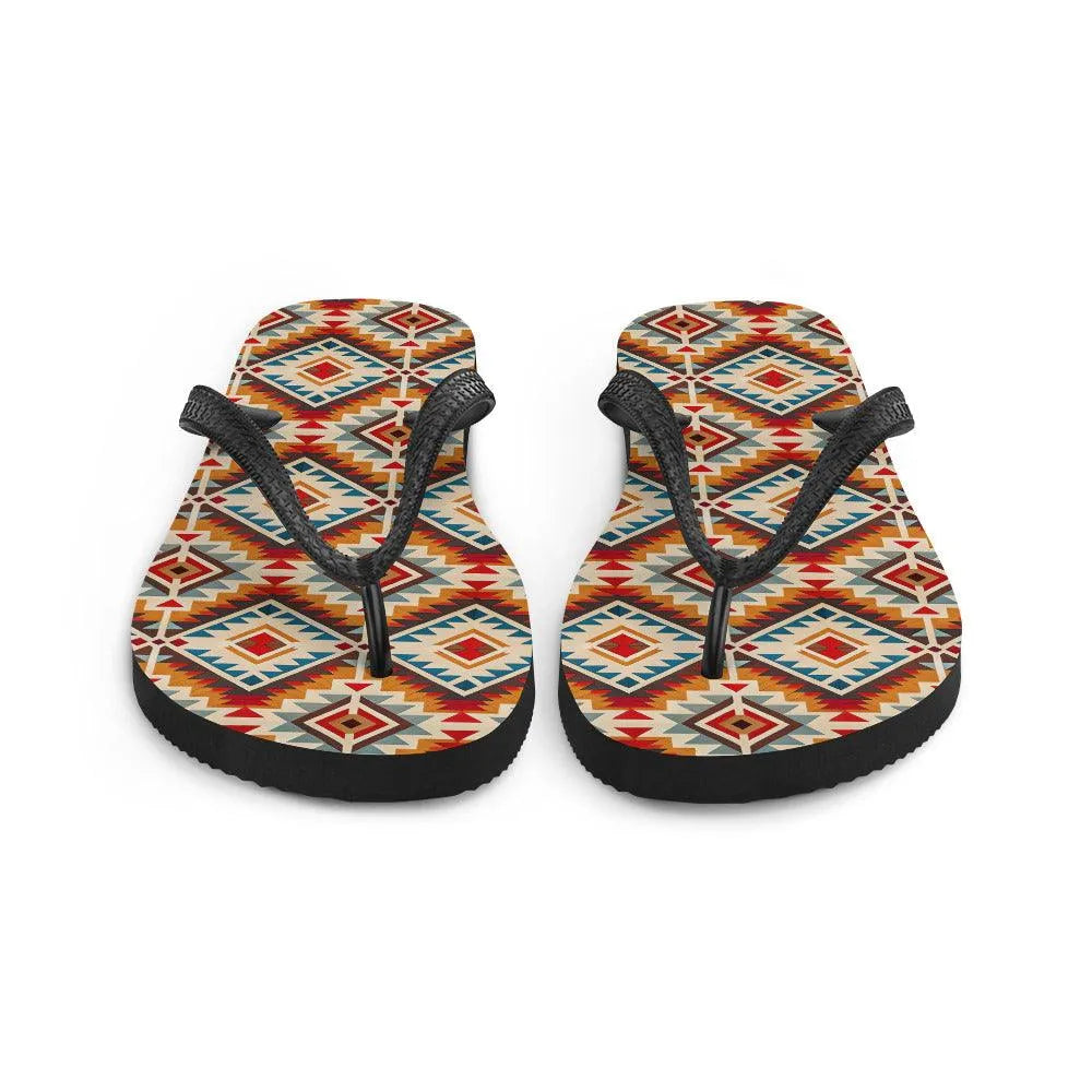 Native American Sunset Flip Flops - The Global Wanderer