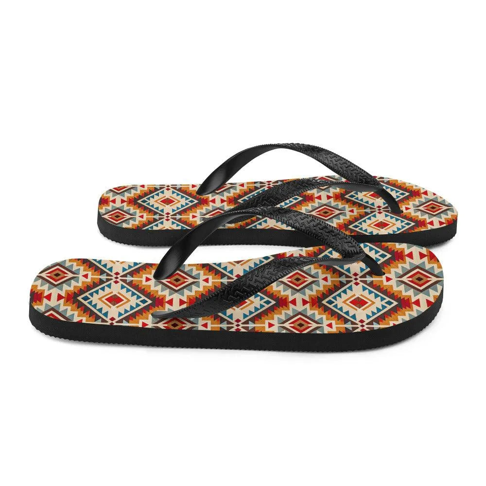 Native American Sunset Flip Flops - The Global Wanderer