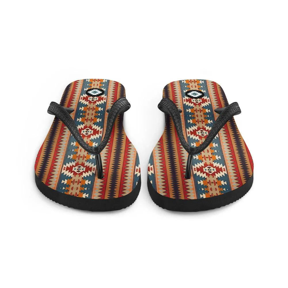 Native American Sunset Flip Flops - The Global Wanderer