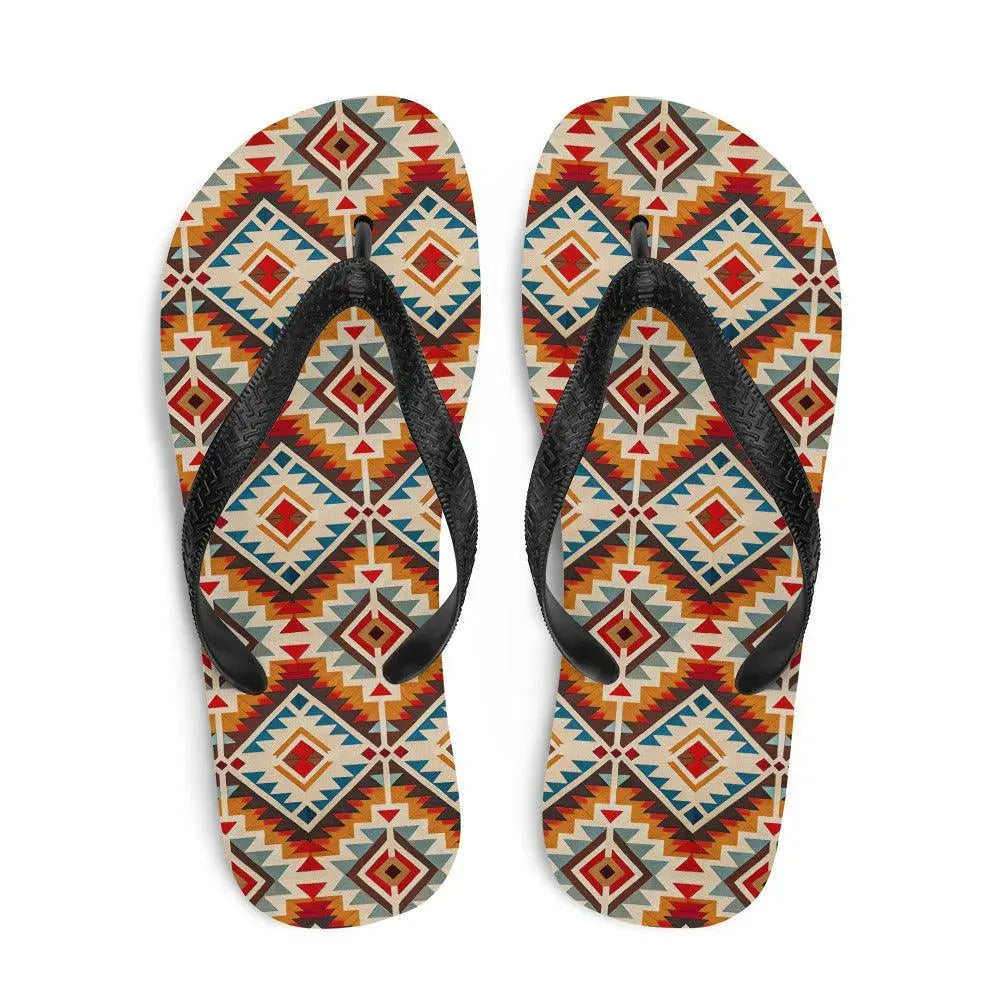 Native American Sunset Flip Flops - The Global Wanderer