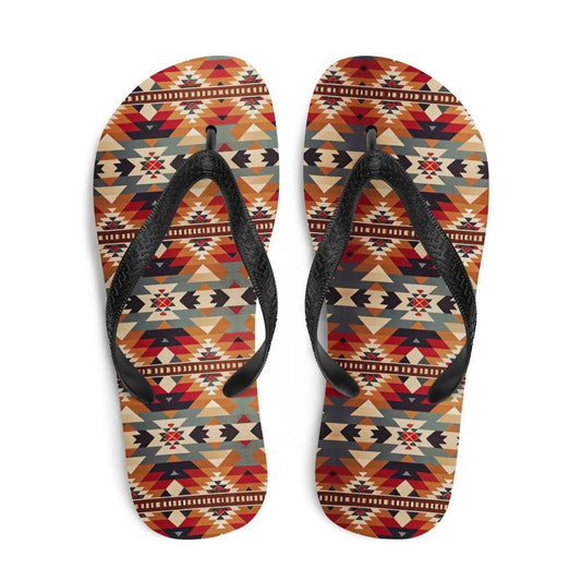 Native American Sunset Flip Flops - The Global Wanderer