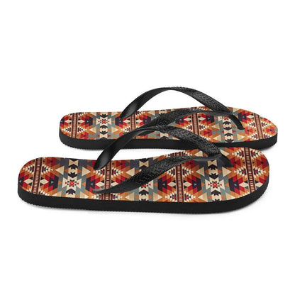 Native American Sunset Flip Flops - The Global Wanderer