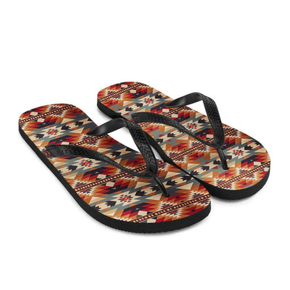 Native American Sunset Flip Flops - The Global Wanderer