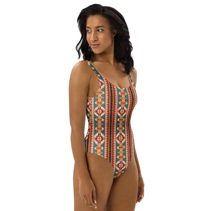 Native American Sunset One-Piece Swimsuit - The Global Wanderer