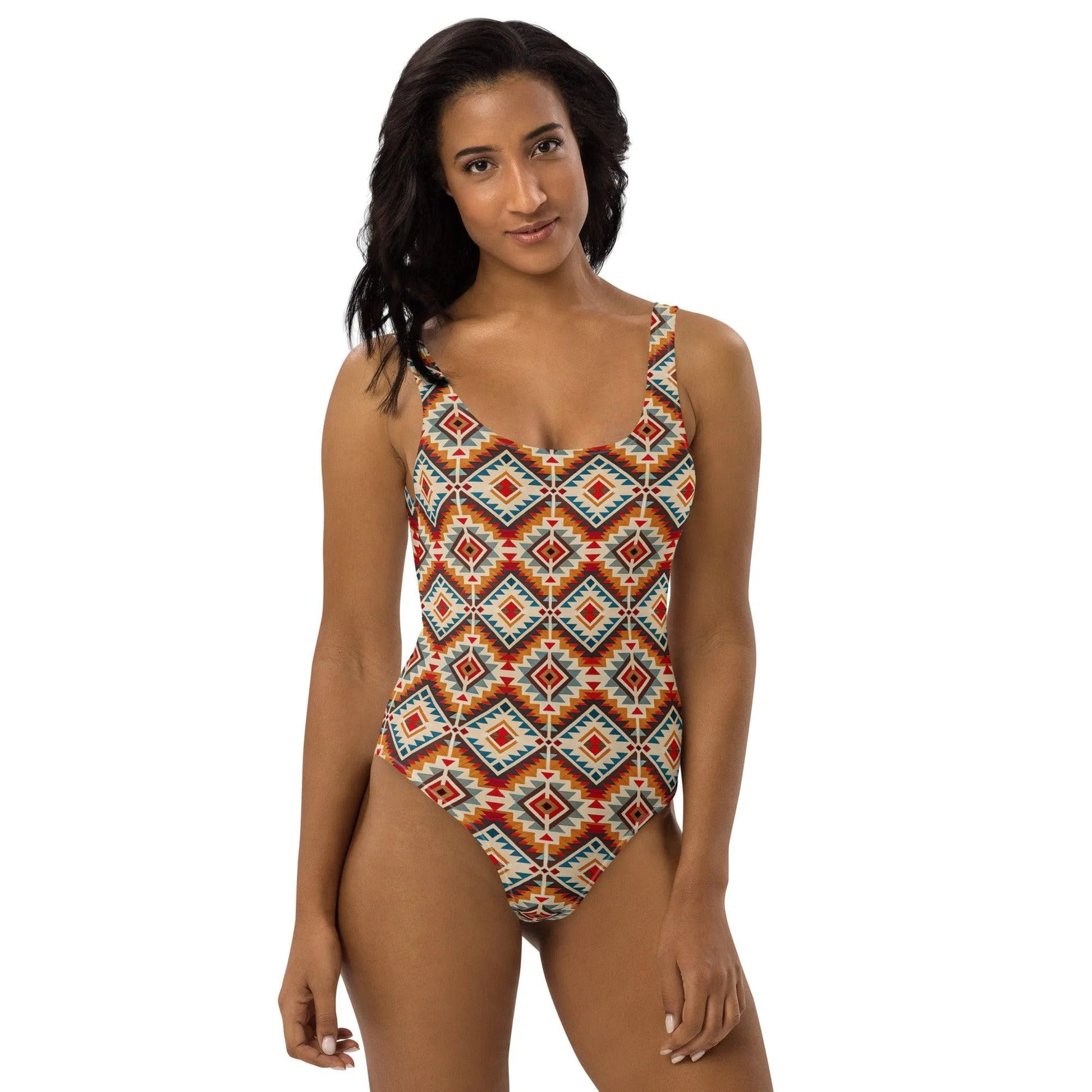 Native American Sunset One-Piece Swimsuit - The Global Wanderer