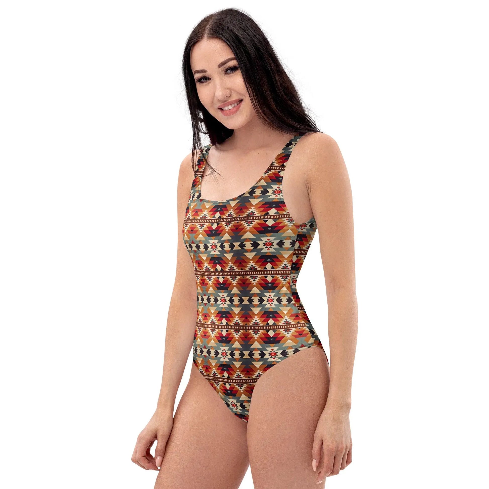 Native American Sunset One-Piece Swimsuit - The Global Wanderer