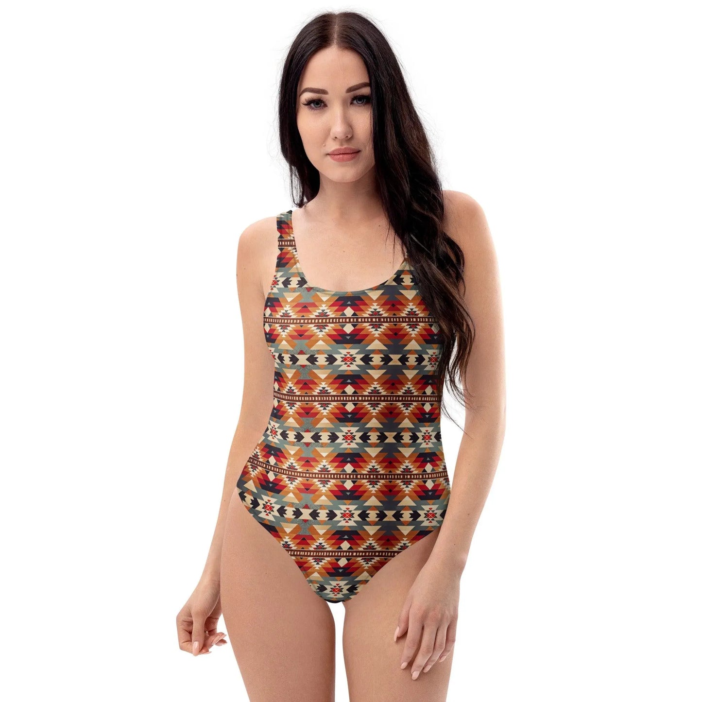 Native American Sunset One-Piece Swimsuit - The Global Wanderer