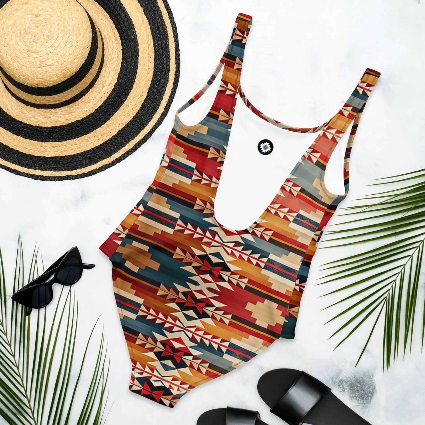 Native American Sunset One-Piece Swimsuit - The Global Wanderer