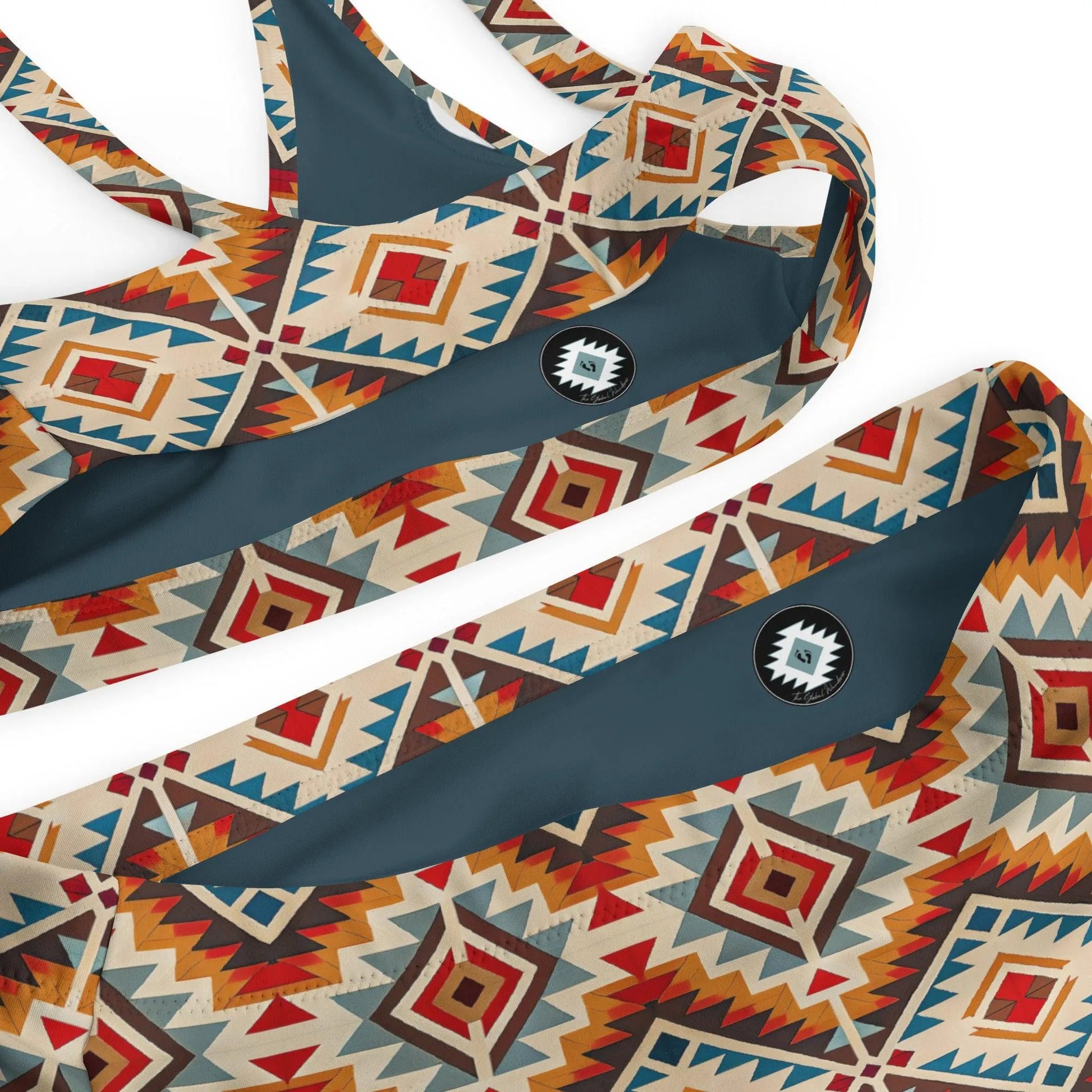 Native American Sunset Recycled High-Waisted Bikini - The Global Wanderer