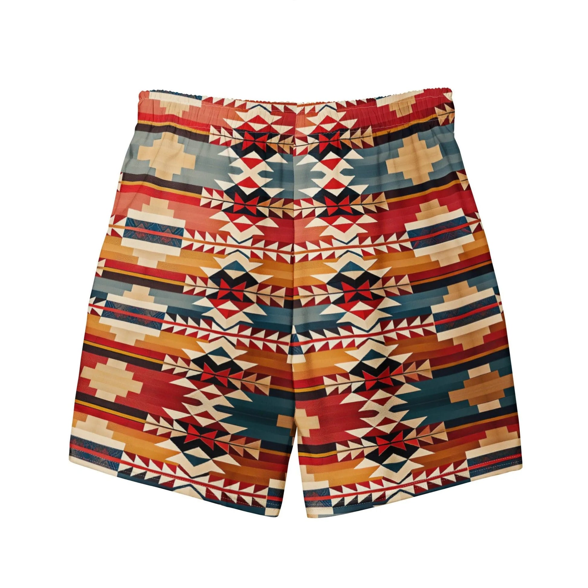 Native American Sunset Recycled Men's Swim Trunks - The Global Wanderer