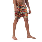 Native American Sunset Recycled Men's Swim Trunks - The Global Wanderer