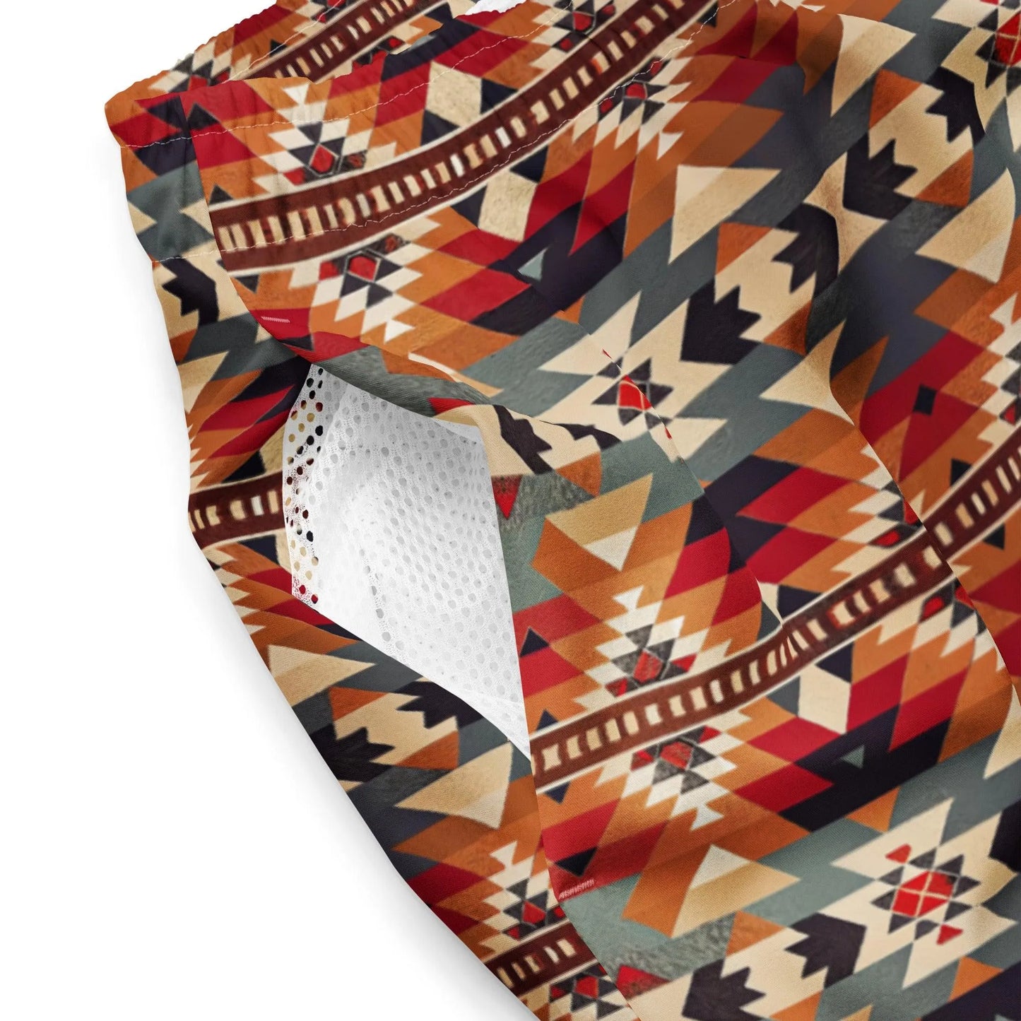 Native American Sunset Recycled Men's Swim Trunks - The Global Wanderer