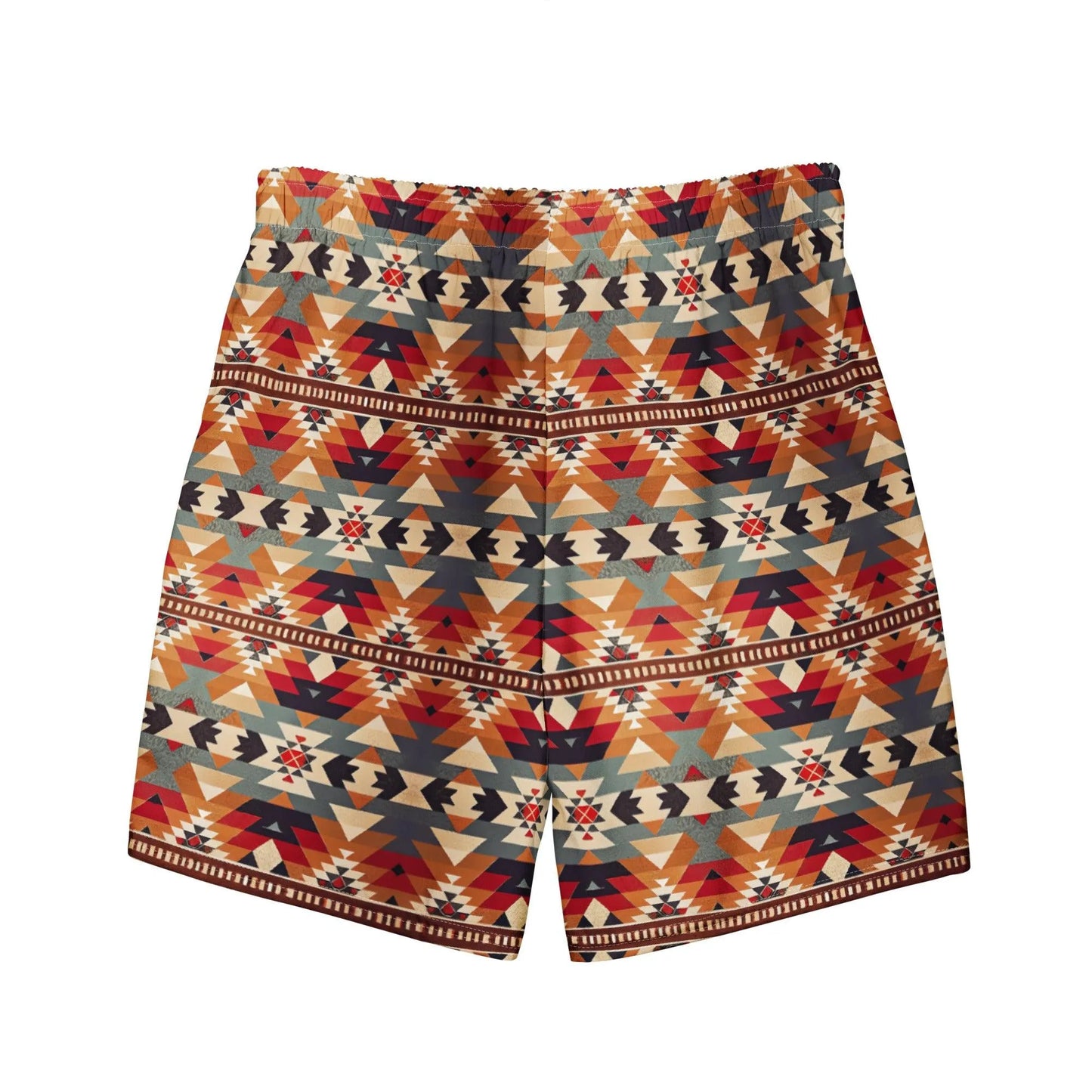 Native American Sunset Recycled Men's Swim Trunks - The Global Wanderer