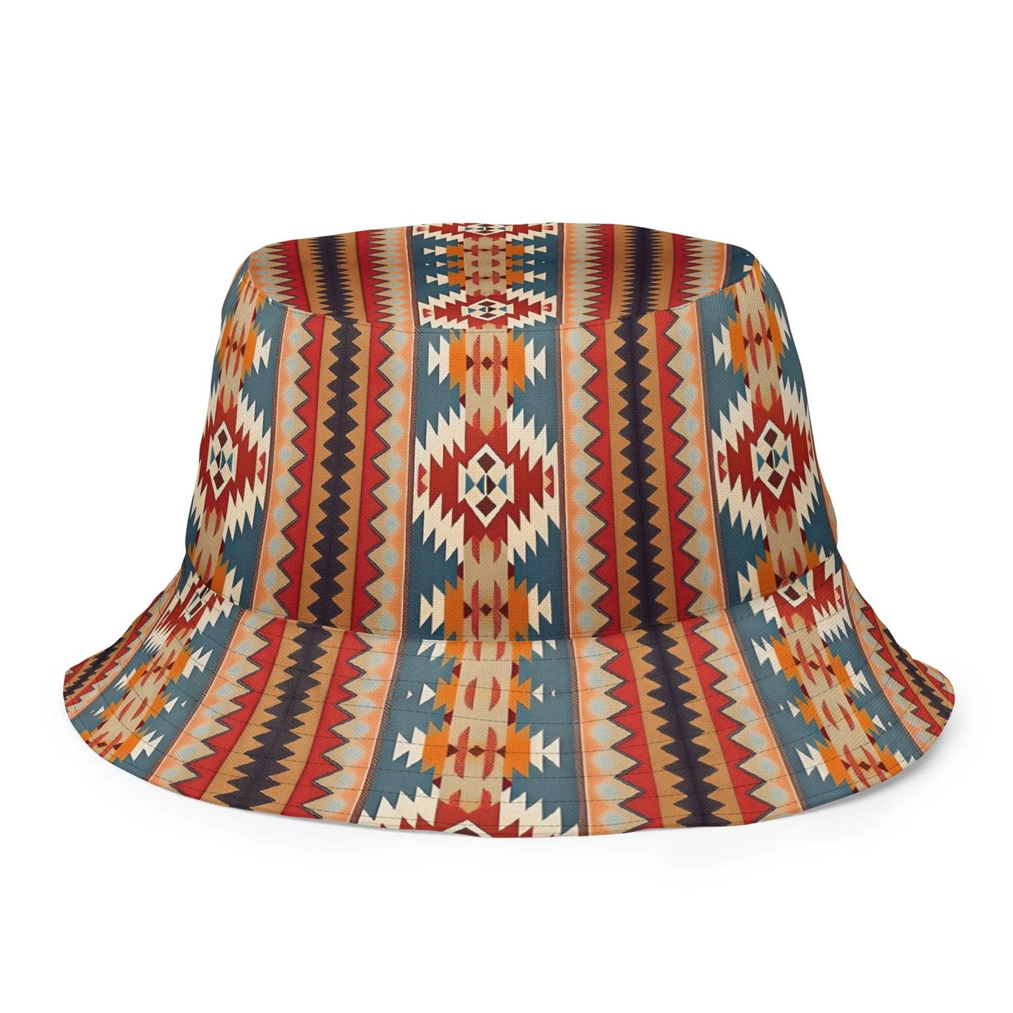 Native American Sunset Reversible Bucket Hat - The Global Wanderer