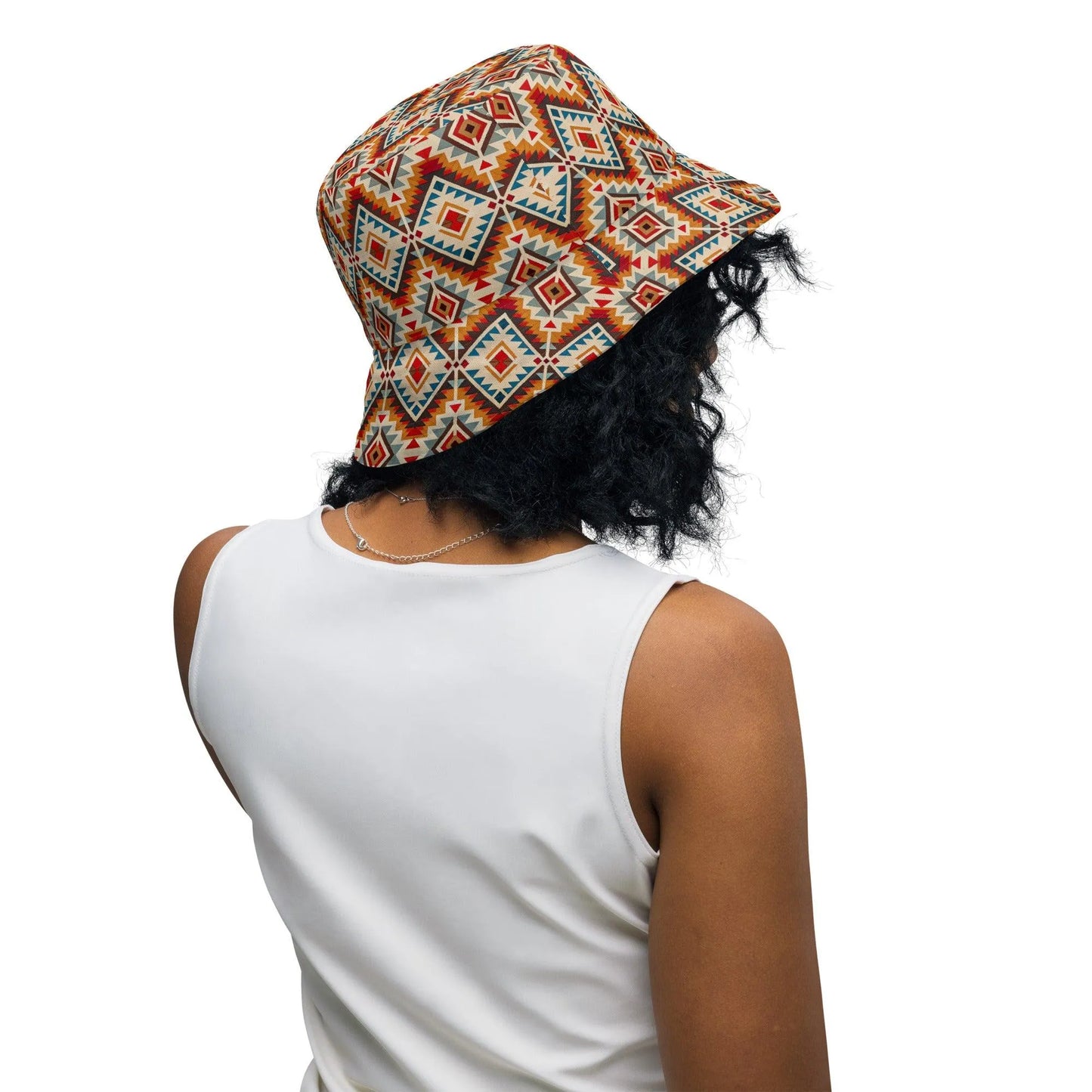 Native American Sunset Reversible Bucket Hat - The Global Wanderer