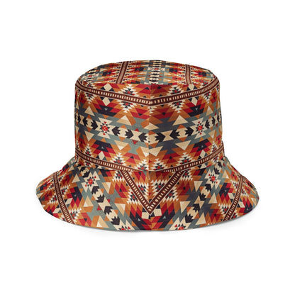 Native American Sunset Reversible Bucket Hat - The Global Wanderer