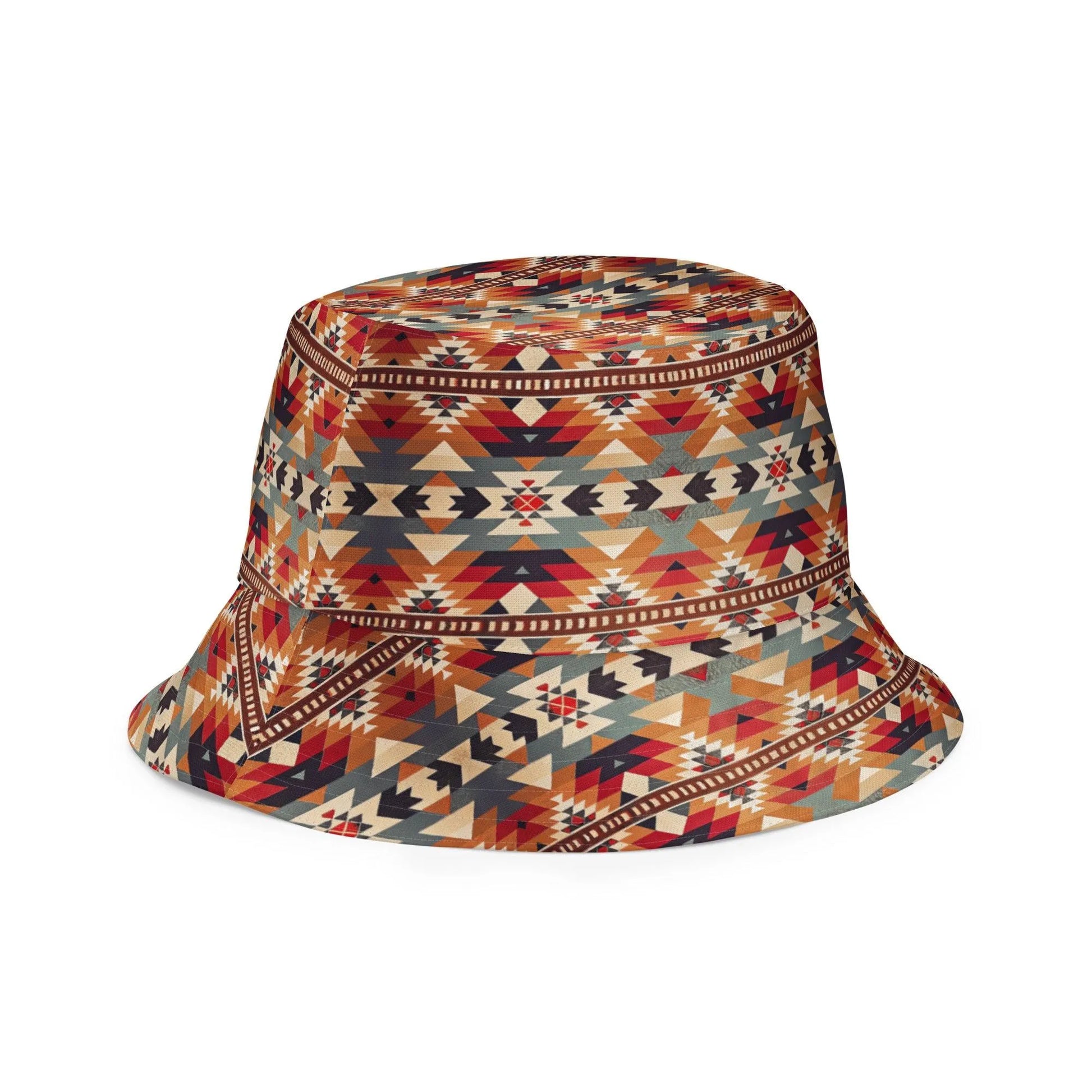 Native American Sunset Reversible Bucket Hat - The Global Wanderer