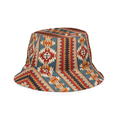 Native American Sunset Reversible Bucket Hat - The Global Wanderer