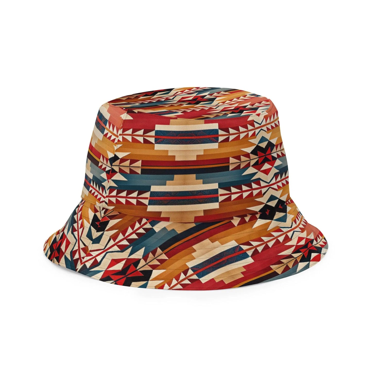 Native American Sunset Reversible Bucket Hat - The Global Wanderer