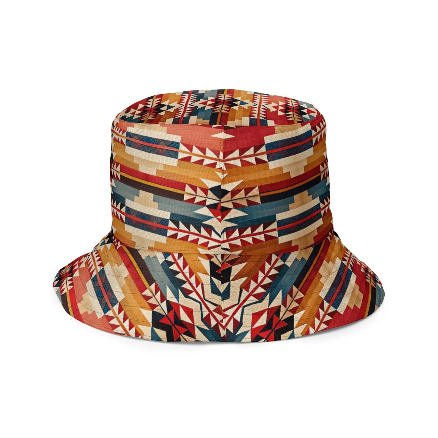 Native American Sunset Reversible Bucket Hat - The Global Wanderer