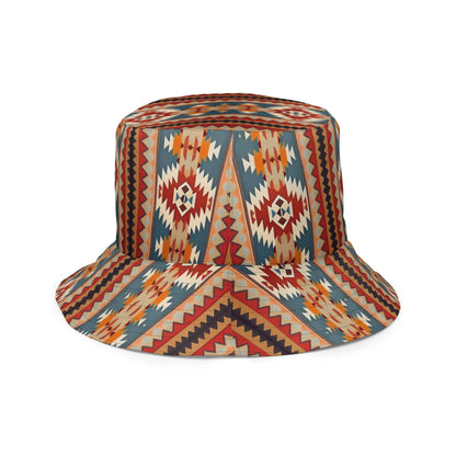 Native American Sunset Reversible Bucket Hat - The Global Wanderer