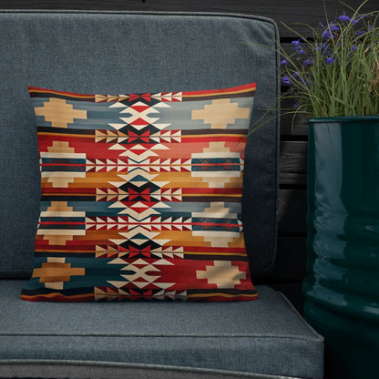 Native American Sunset Throw Pillow - The Global Wanderer