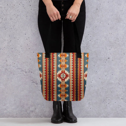 Native American Sunset Tote Bag - The Global Wanderer