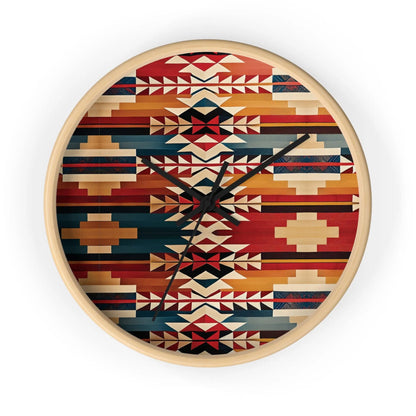 Native American Sunset Wall Clock - The Global Wanderer