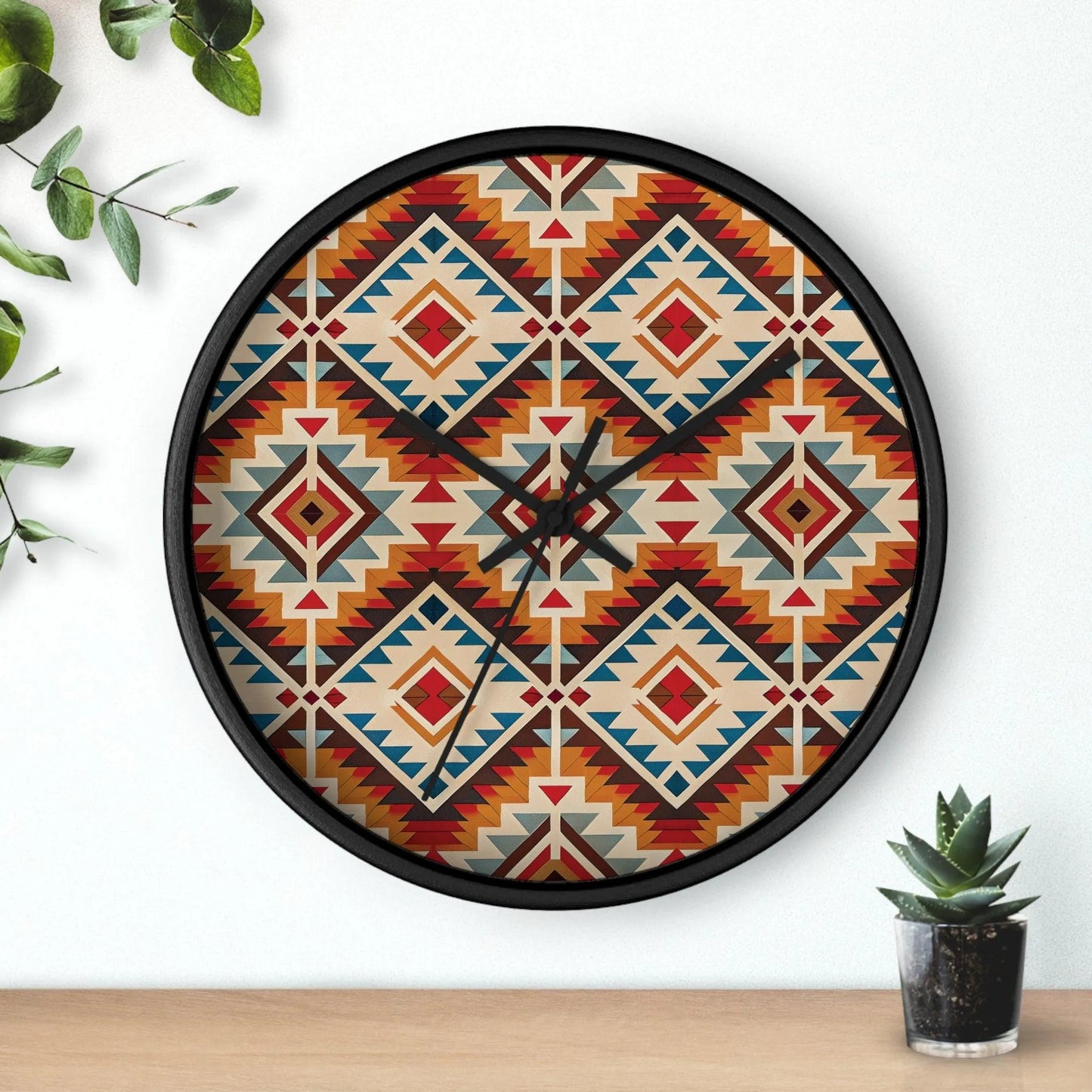 Native American Sunset Wall Clock - The Global Wanderer