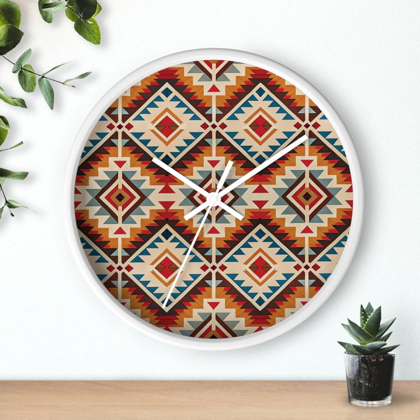 Native American Sunset Wall Clock - The Global Wanderer