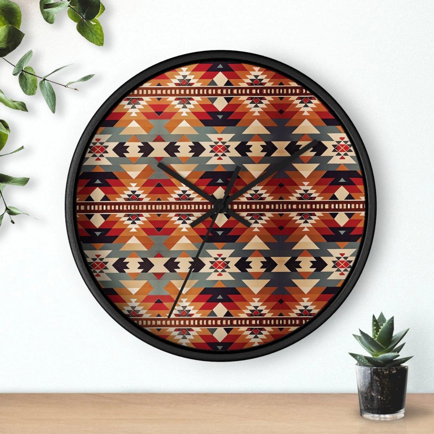 Native American Sunset Wall Clock - The Global Wanderer