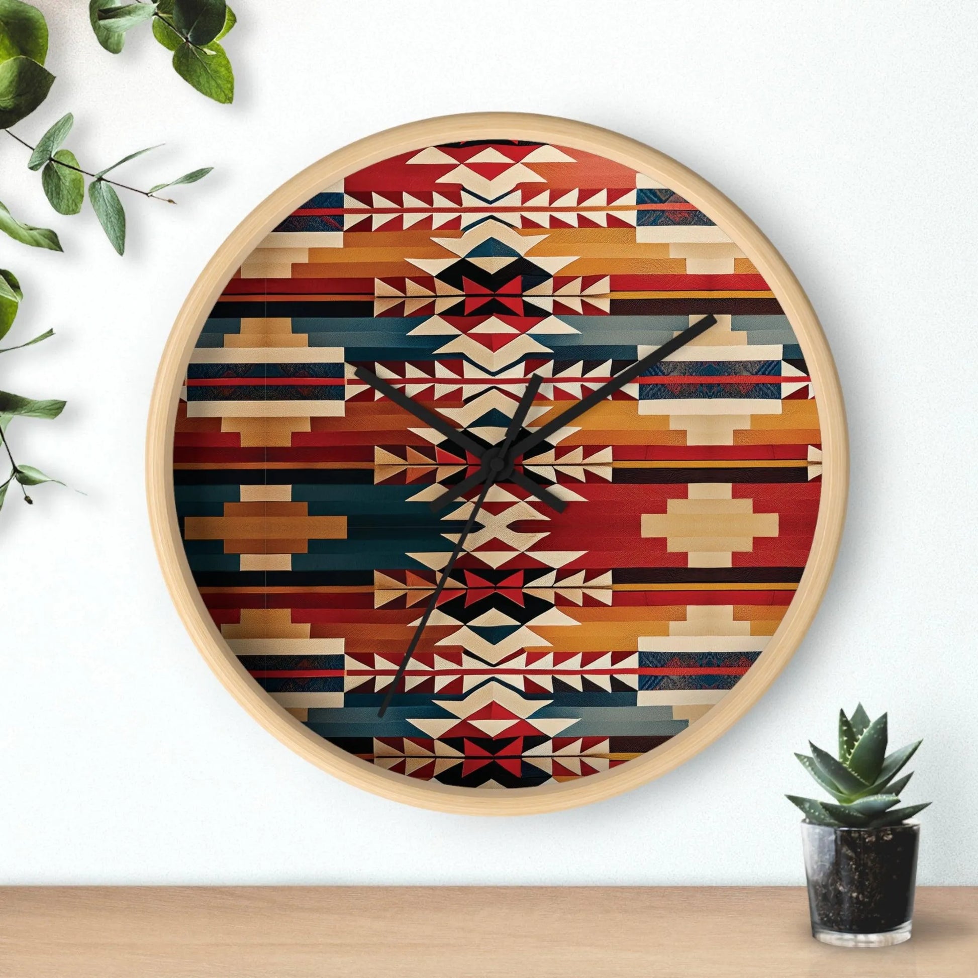 Native American Sunset Wall Clock - The Global Wanderer