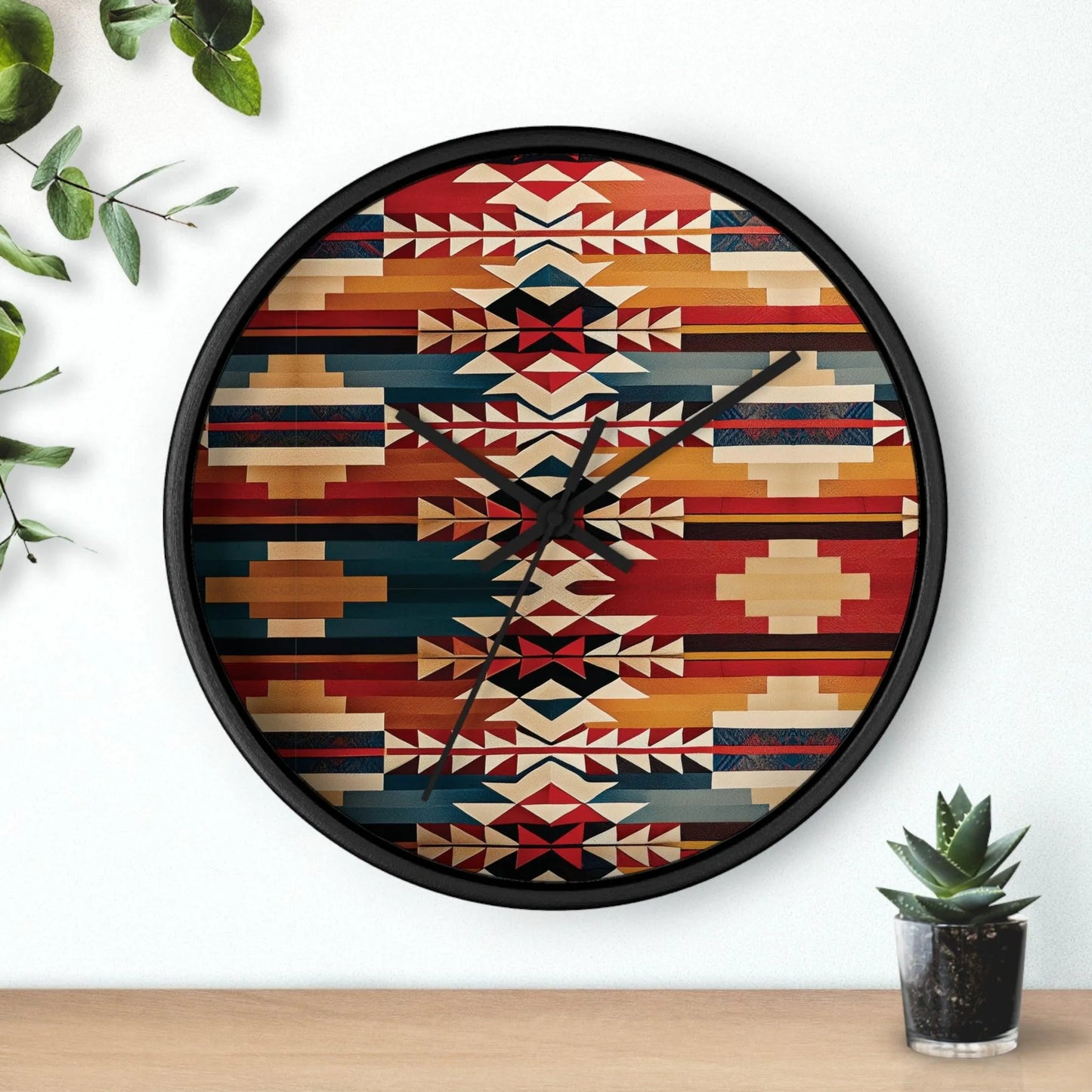 Native American Sunset Wall Clock - The Global Wanderer