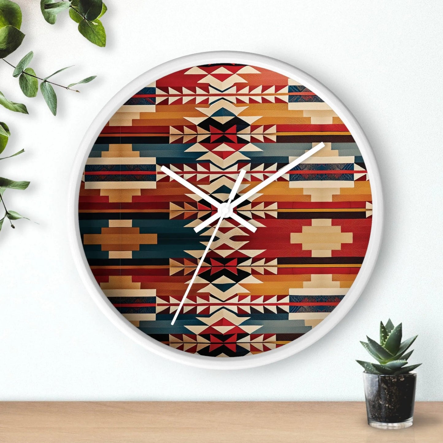 Native American Sunset Wall Clock - The Global Wanderer