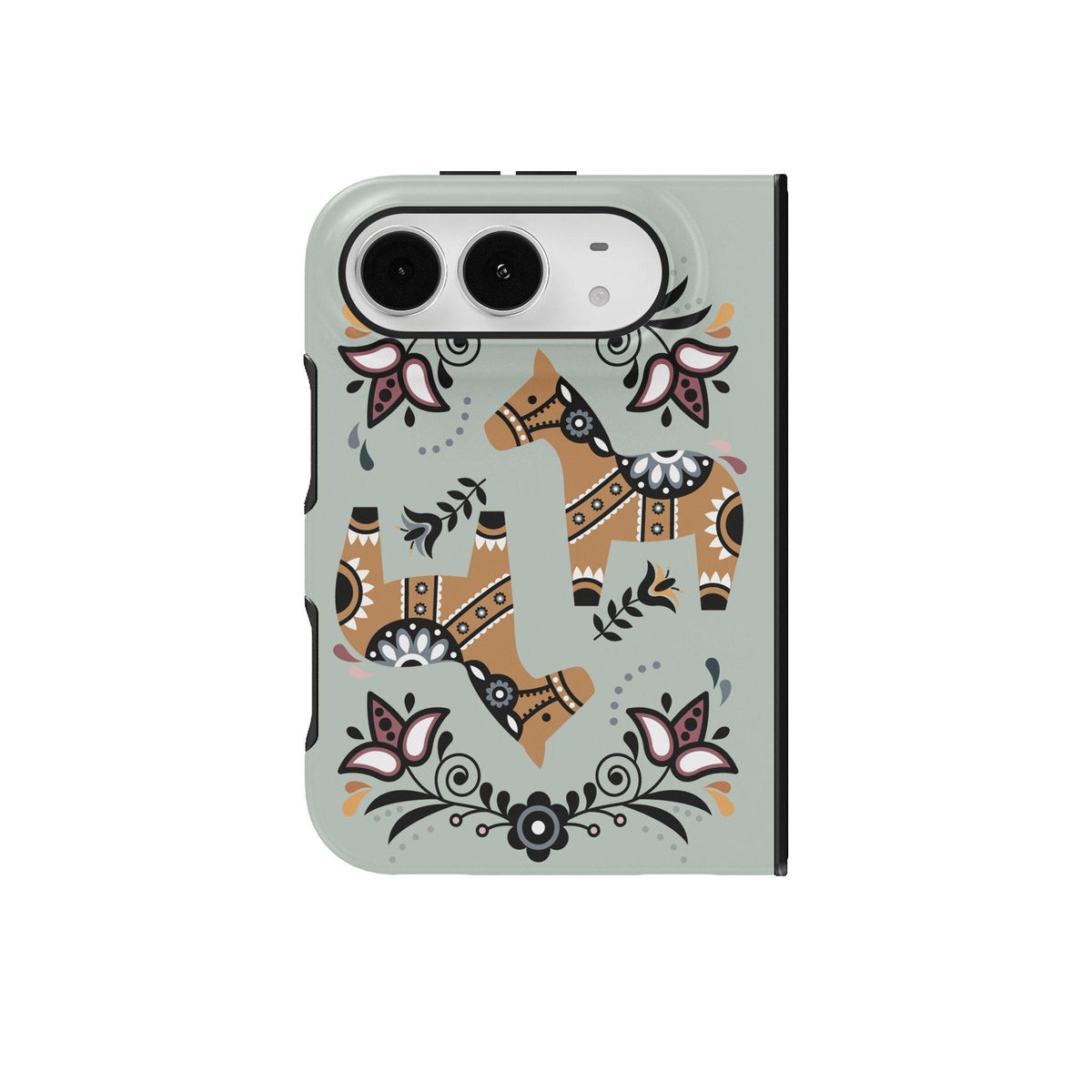 Ängsvisa Dala Horse iPhone Duo Case - The Global Wanderer