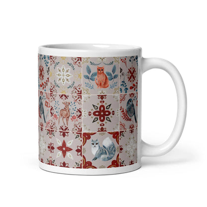 Nordic Tiles Mug - The Global Wanderer