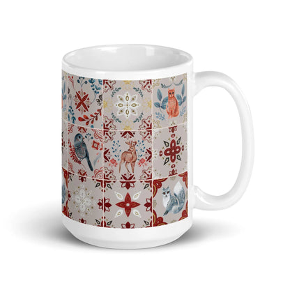 Nordic Tiles Mug - The Global Wanderer