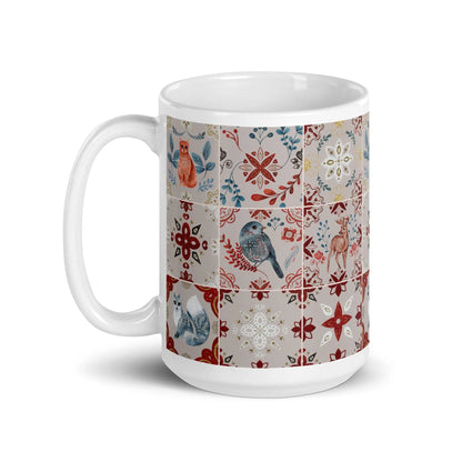 Nordic Tiles Mug - The Global Wanderer