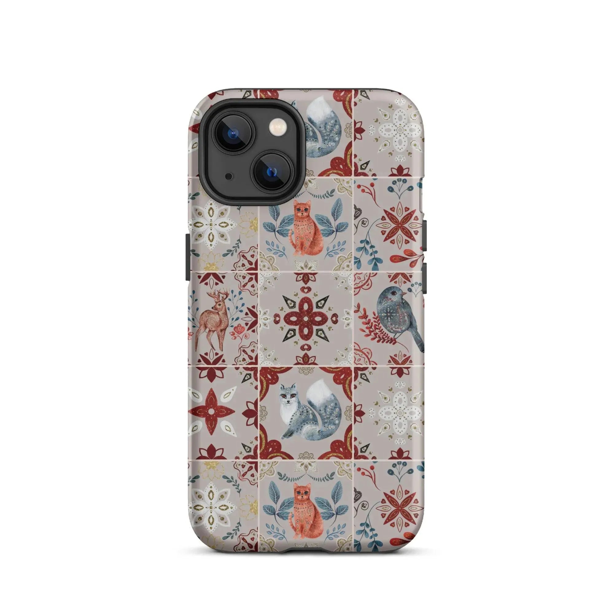 Nordic Tiles Tough MagSafe iPhone® Case - The Global Wanderer